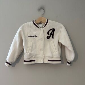 $18 ADD ON zara‎ varsity letterman jacket 6-7Y Janie and Jack Baby Gap Old Navy